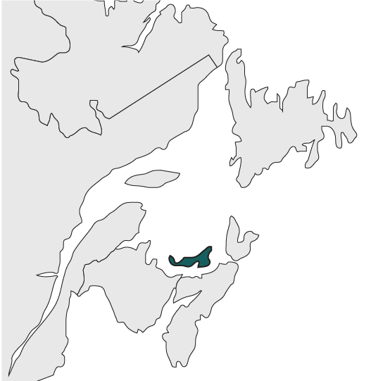 Map with Prince Edward Island hilighted